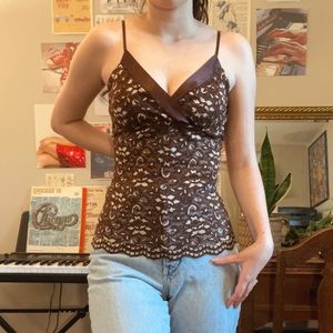 Vintage 90s/y2k lace cami
